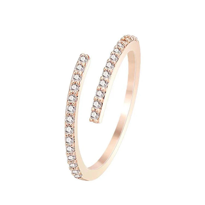 Minimalist Geometric Rose Gold Ring