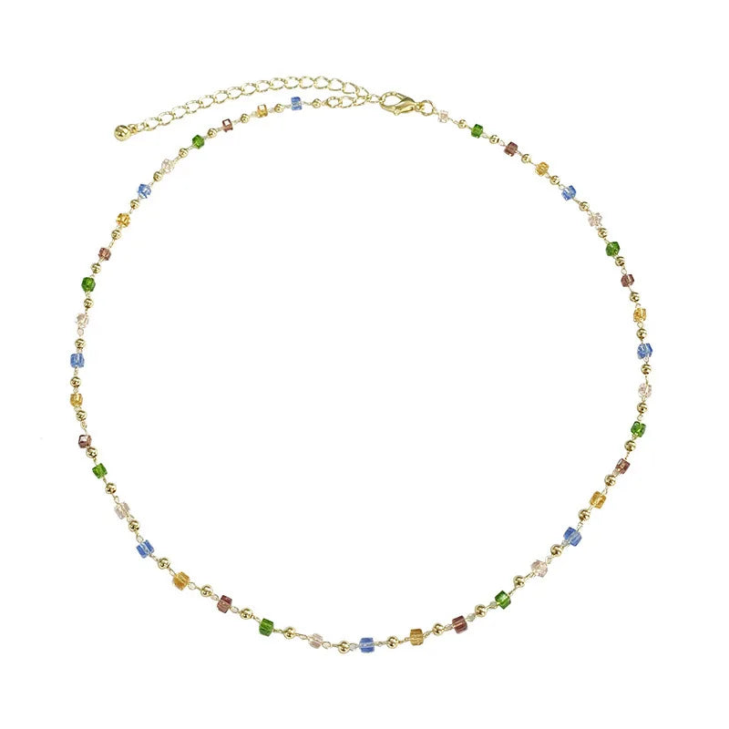 Bohemian Colorful Beaded Necklace