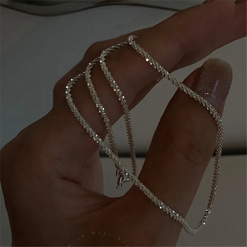 Silver Sparkling Necklace
