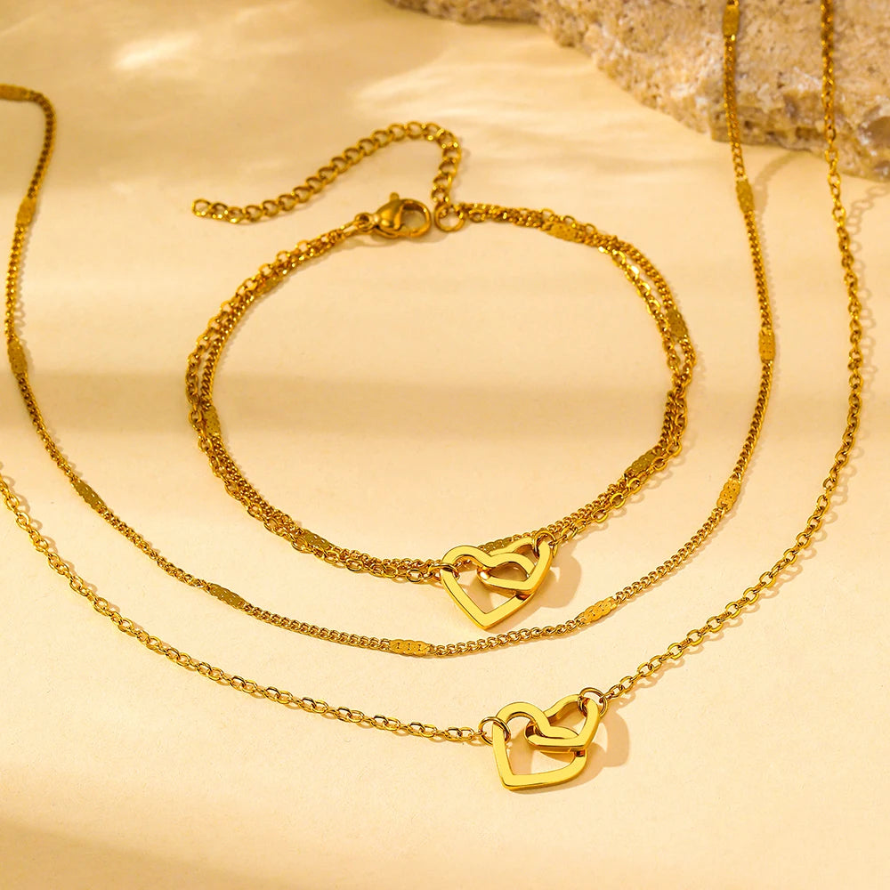 Stainless Steel Love Jewelry Set