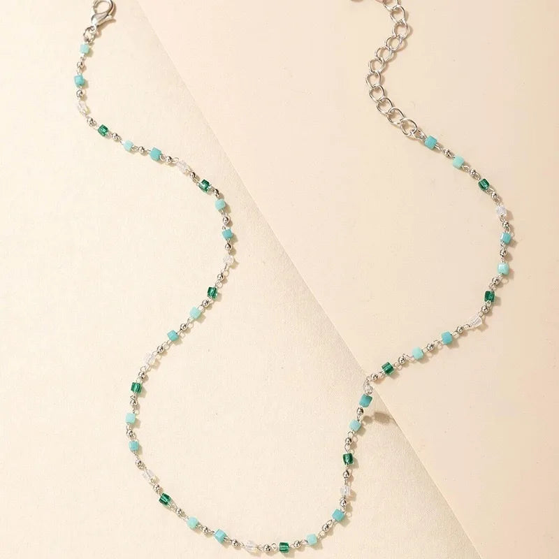 Bohemian Colorful Beaded Necklace