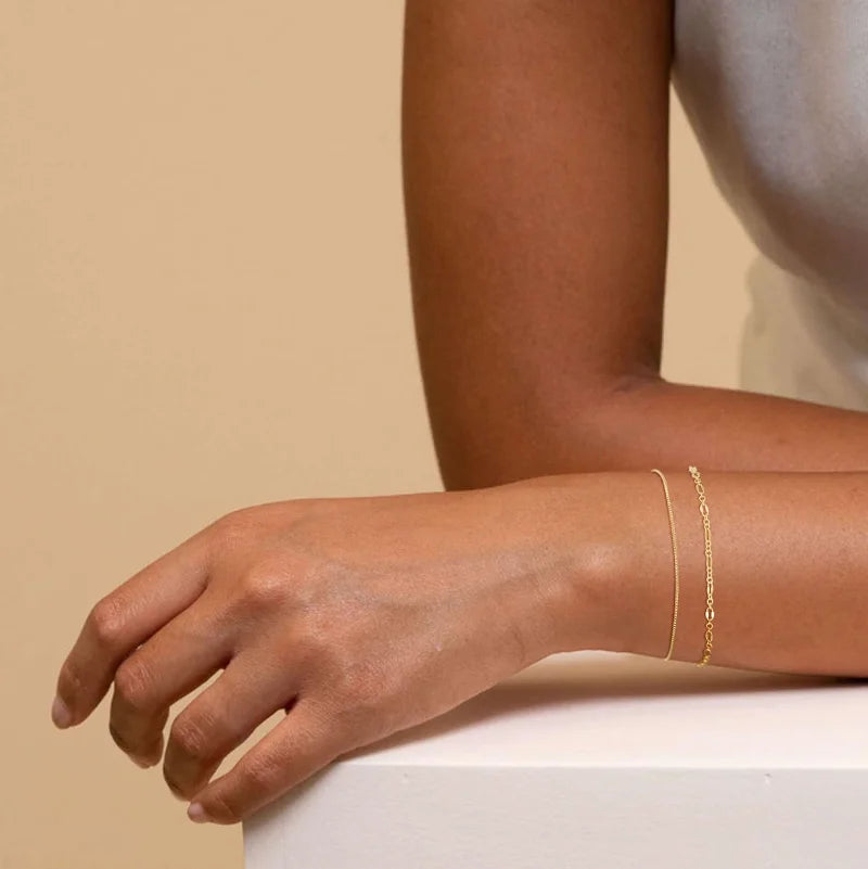 14K Gold Plated Stackable Bracelet