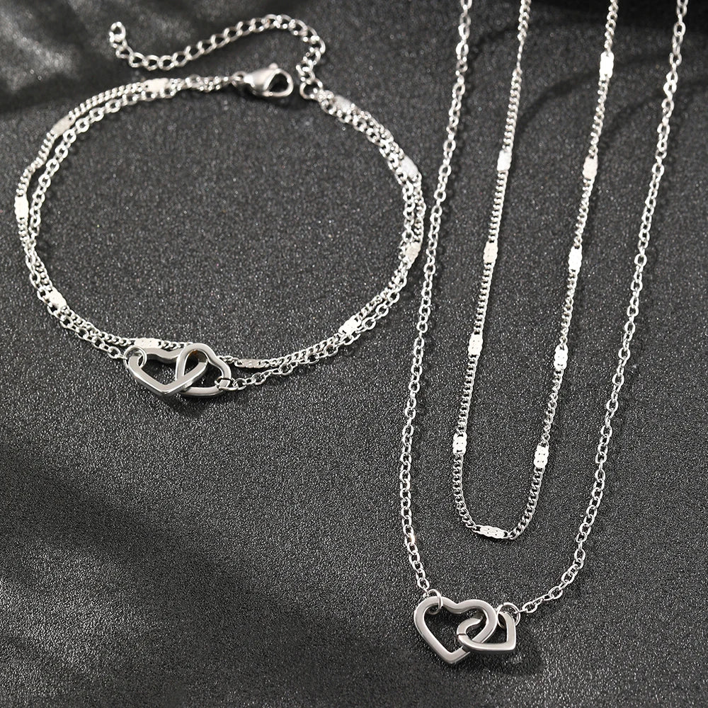 Stainless Steel Love Jewelry Set