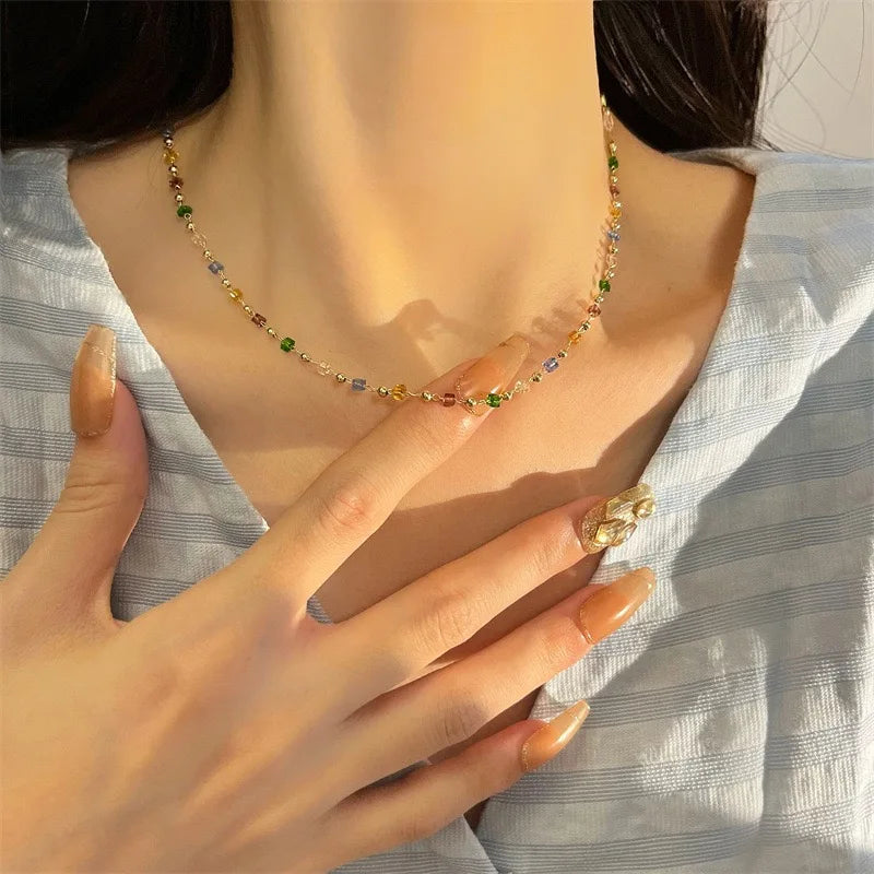 Bohemian Colorful Beaded Necklace