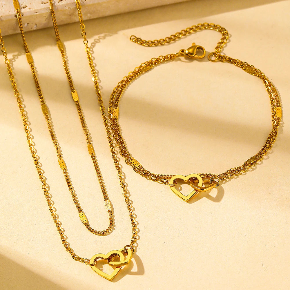 Stainless Steel Love Jewelry Set
