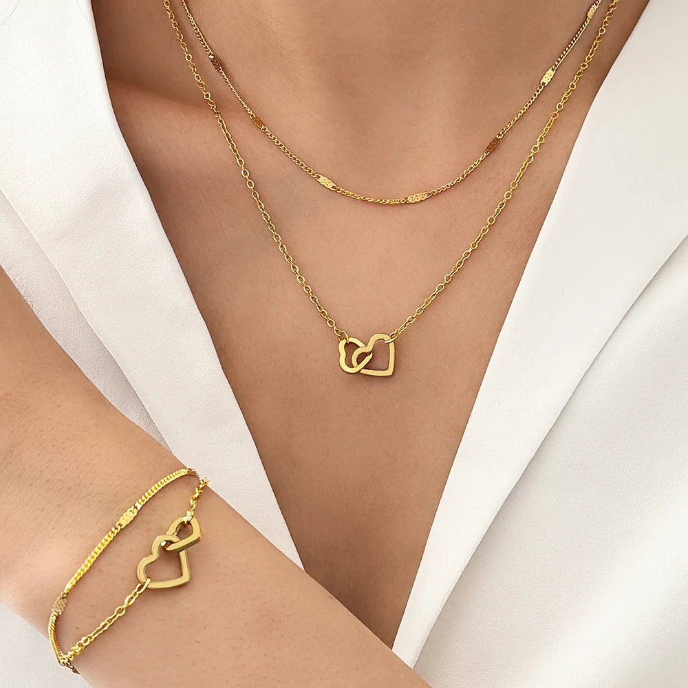 Stainless Steel Love Jewelry Set