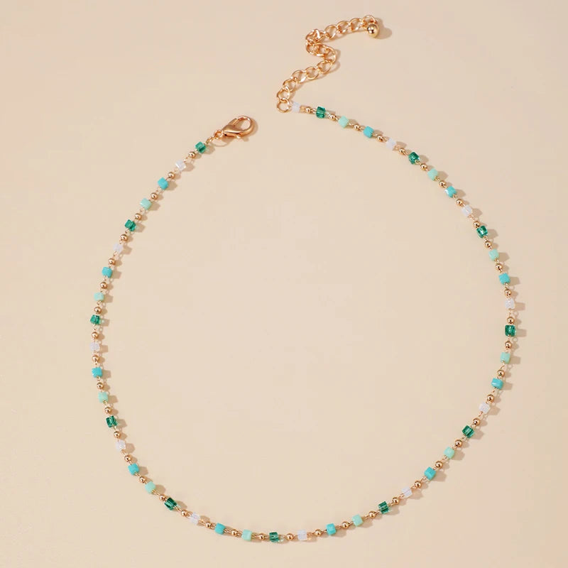 Bohemian Colorful Beaded Necklace