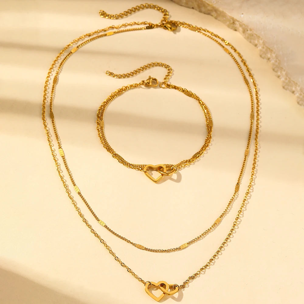 Stainless Steel Love Jewelry Set