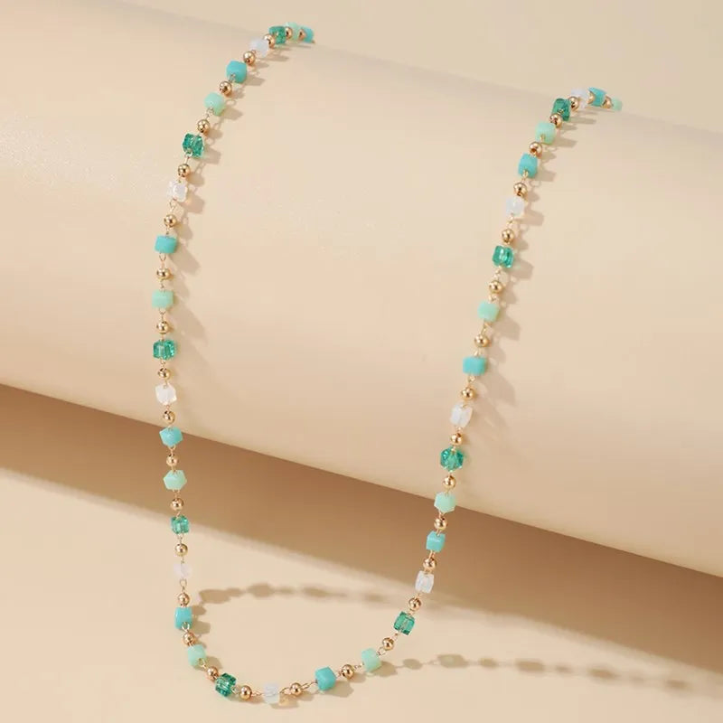 Bohemian Colorful Beaded Necklace