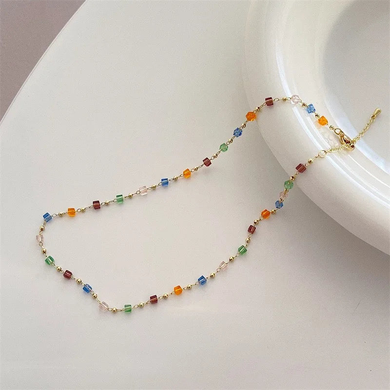 Bohemian Colorful Beaded Necklace