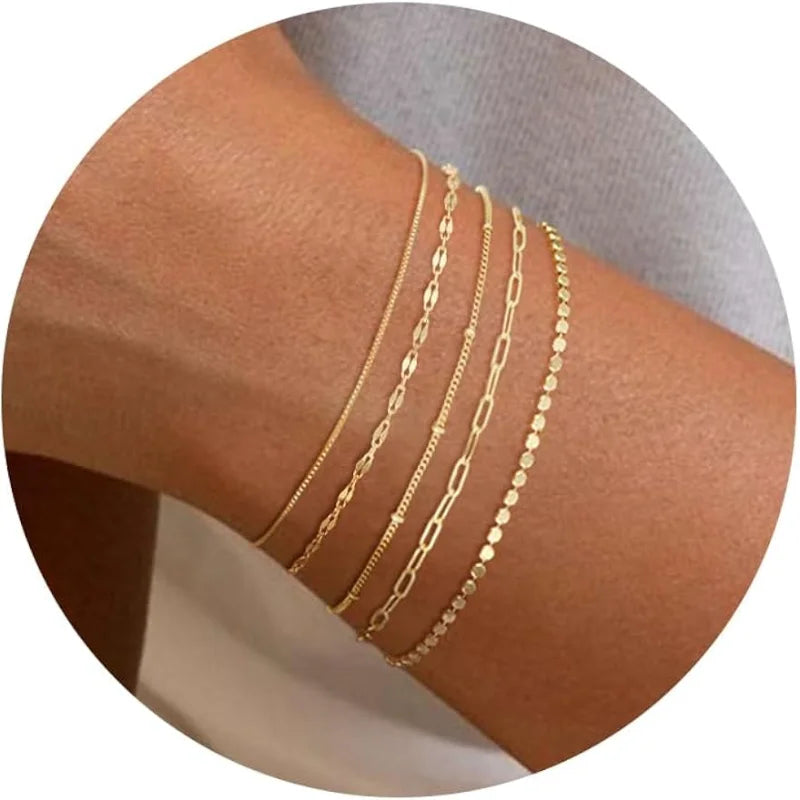 14K Gold Plated Stackable Bracelet