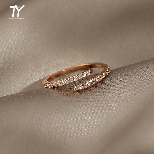 Minimalist Geometric Rose Gold Ring