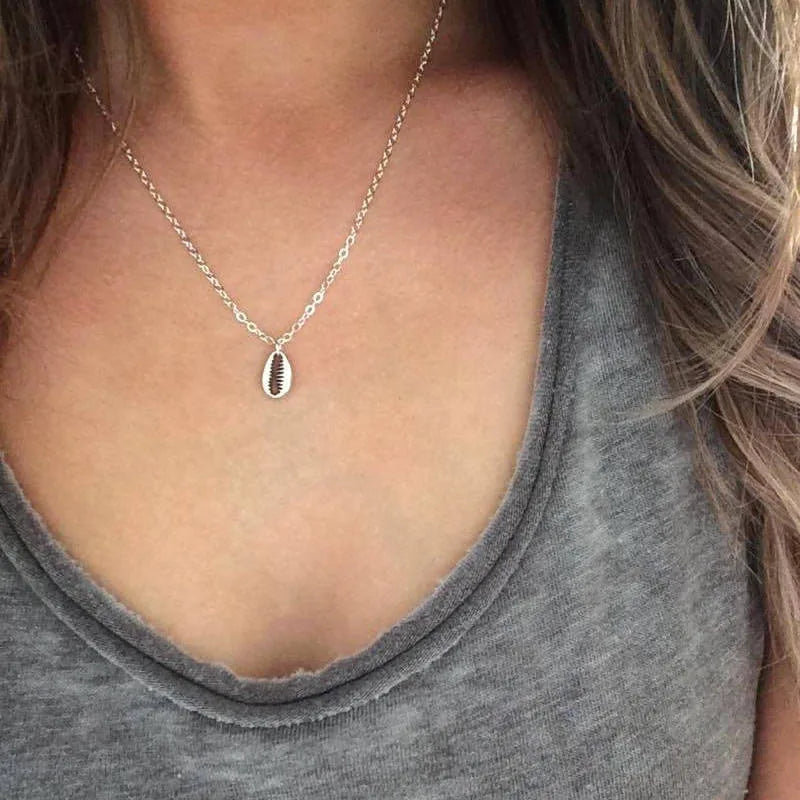 Boho Cowrie Shell Necklace