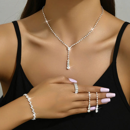 5-Piece Silver Jewelry Set