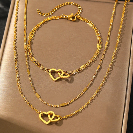 Stainless Steel Love Jewelry Set