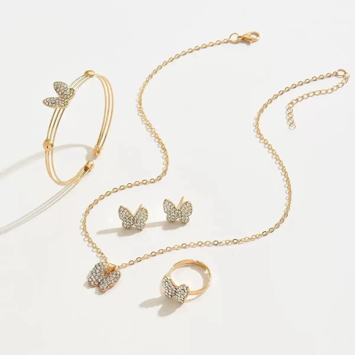 Elegant Butterfly Jewelry Set